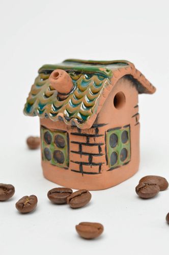 Clay designer figurine painted home decor stylish handmade accessories - MADEheart.com