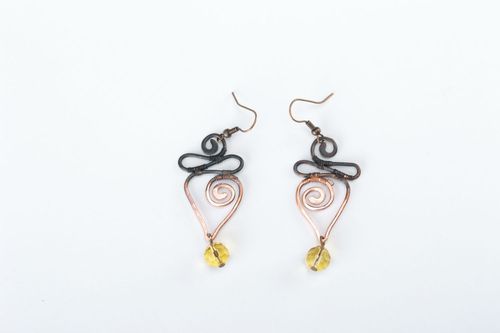Dangle earrings Pike - MADEheart.com