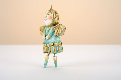 Pendant Guardian angel in blue - MADEheart.com
