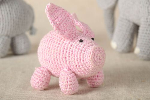 Handmade kleines Kuscheltier Stoff Tier Stoff Spielzeug Kinder Spielsachen weich - MADEheart.com