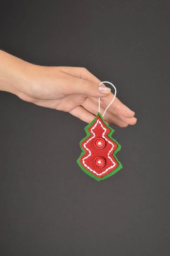 Handmade Christmas toy unusual New Year pendant designer toy decorative use only - MADEheart.com