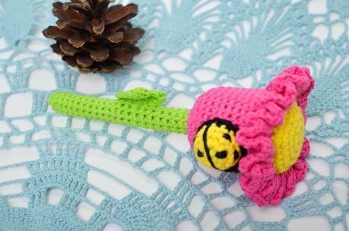 Handmade bright soft toy unusual flower for kids designer collection toy - MADEheart.com