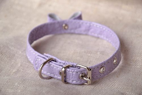 Lavender dog collar - MADEheart.com