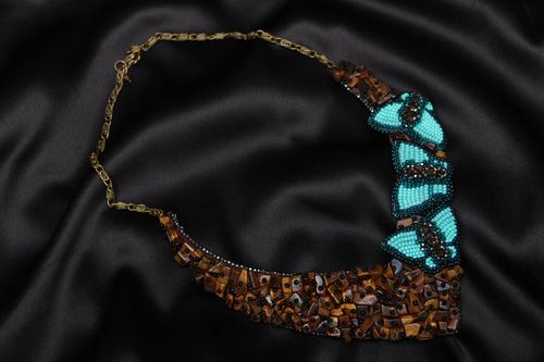 Collier en perles de rocaille original Renée - MADEheart.com