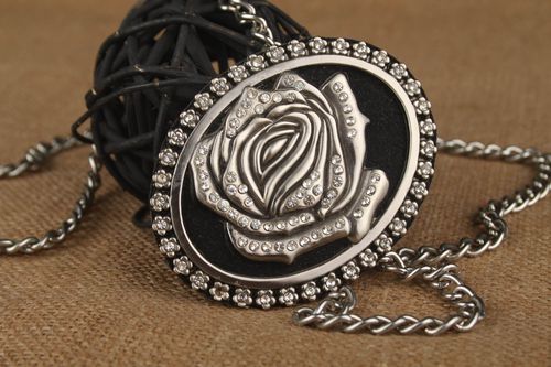 Handmade female pendant unusual elegant pendant stylish designer jewelry - MADEheart.com