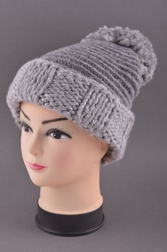 Handmade woolen winter hat hand-knitted hat winter accessories warm hat - MADEheart.com