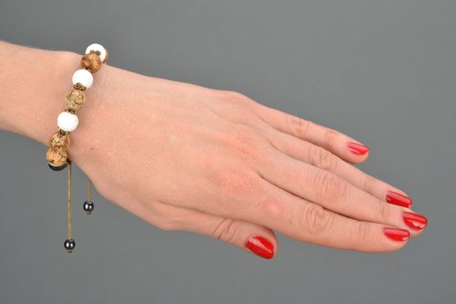 Bracelet fait main en pierres naturelles - MADEheart.com