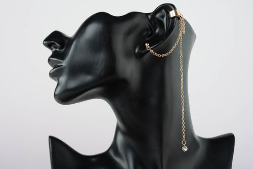 Cuff earrings Crystal - MADEheart.com