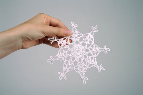 Weihnachtsdeko aus Stoff Schneeflocke!  - MADEheart.com