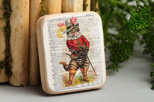 Wood fridge magnet handmade home decor souvenir ideas for decorative use only - MADEheart.com