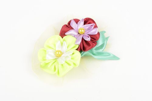 Handmade hair accessory hair clip flowers for hair hair jewelry unique gifts - MADEheart.com