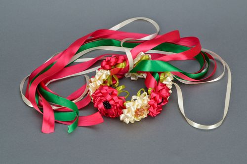 Corona para el pelo hecha a mano Asters  - MADEheart.com