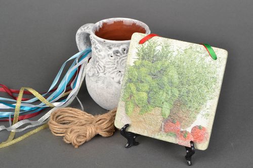 Pannello in decoupage fatto a mano decorazione da parete elemento decorativo - MADEheart.com