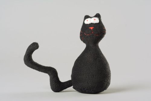 Designer toy with aroma Black Kitten - MADEheart.com