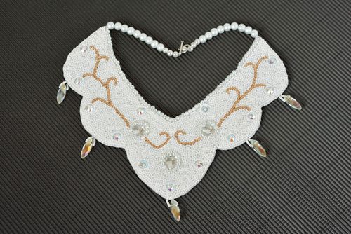 Rocailles Kette handgemacht Designer Schmuck Frauen Accessoire Geschenk schön - MADEheart.com