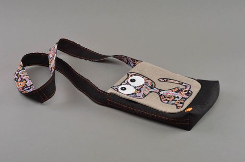 Childrens handmade linen fabric shoulder bag designer womens accessories - MADEheart.com
