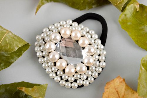 Haar Gummi handgemachter Schmuck Frauen Geschenk schön Strass Schmuck zart  - MADEheart.com