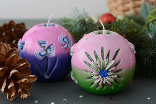Conjunto de velas de parafina redondas - MADEheart.com