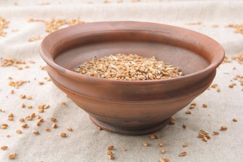 Assiette creuse en terre cuite faite main - MADEheart.com