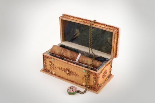 Blumen Anhänger aus Polymerton an Kette schön künstlerisch handmade grell toll - MADEheart.com