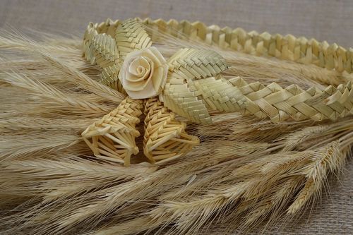 Haarreif aus Stroh - MADEheart.com