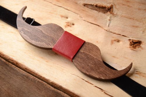 Handmade wooden bow tie womens accessories unique bow tie accessories for men - MADEheart.com