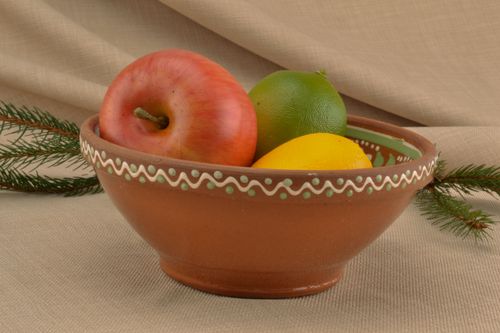 Bol de arcilla decorativo - MADEheart.com