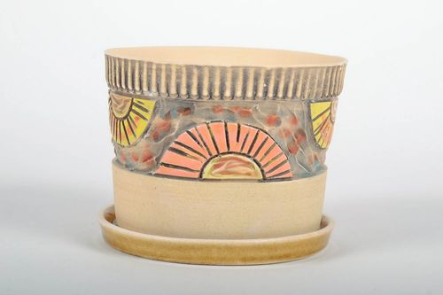 Ceramic flowerpot Stroke - MADEheart.com