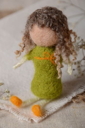 Handmade soft interior toy woolen cute home decor beautiful woolen doll - MADEheart.com