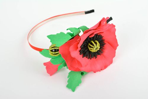 Haar Schmuck handmade Mode Schmuck Accessoire mit Blume Geschenk für Mädchen - MADEheart.com