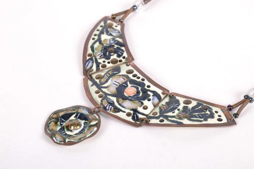 Necklace made ​​of copper Tea Rose - MADEheart.com