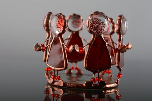 Stained glass candlestick Dance of Angels - MADEheart.com