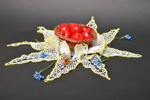 Servilleta para mesa calada artesanal decoración de casa regalo para mujer  - MADEheart.com