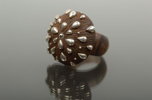Handmade ring unusual accessory gift ideas designer jewelry wooden ring - MADEheart.com