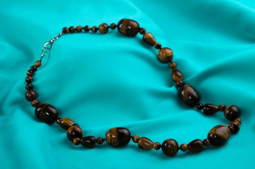 Fashion necklace handmade bead necklace gemstone jewelry designer accessories - MADEheart.com