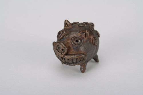 Bronze statuette Pig - MADEheart.com