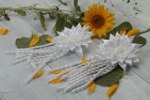 Handmade Schmuck Blumen Haargummis Mädchen Haarschmuck Haar Schmuck 2 Stück toll - MADEheart.com