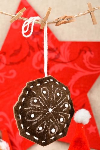 Handmade Christmas tree decorations fabric decoration cool rooms for decor only - MADEheart.com