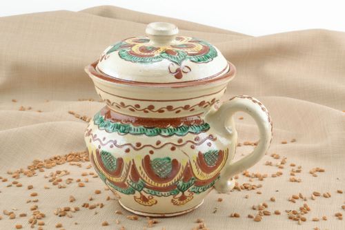 Bule de cerâmica artesanal  - MADEheart.com