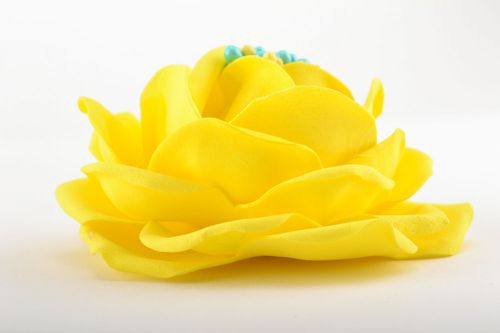 Brooch hair clip Yellow Flower - MADEheart.com