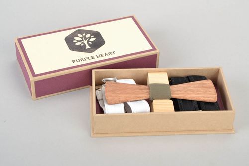 Bow tie made of wood - MADEheart.com