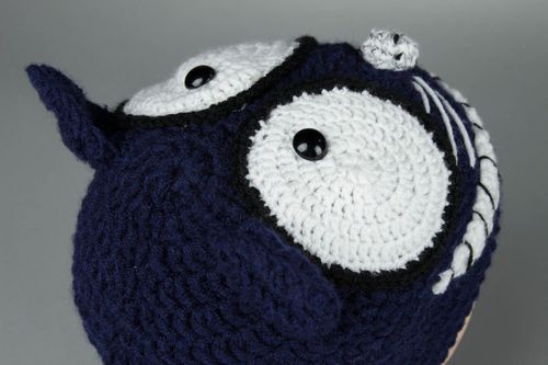 Bonnet tricoté au crochet Сhat du Cheshire - MADEheart.com