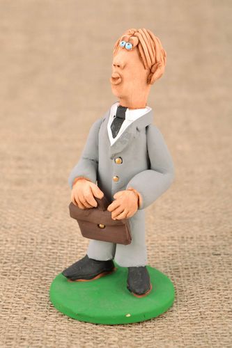 Handmade ceramic figurine Manager - MADEheart.com