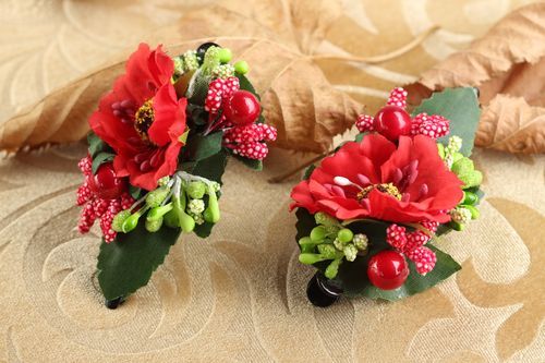 Handmade hair accessories flowers for hair head accessories flower hair clip - MADEheart.com