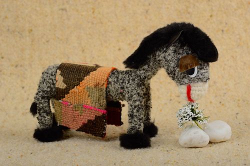 Kleines Spielzeug Handmade Deko Miniatur Figur Kinder Geschenk Esel nett schön - MADEheart.com