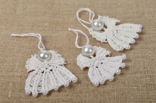 Decoration for New Year toy for New Year handmade toy 3 items Christmas decor  - MADEheart.com