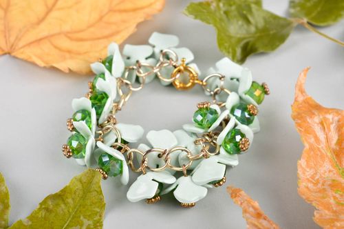 Handgemachter Schmuck Modeschmuck Armband Armschmuck Damen Mode Schmuck bunt - MADEheart.com