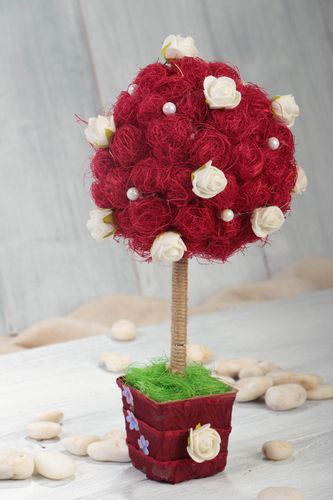 Unusual handcrafted topiary decorative tree of happiness home design gift ideas - MADEheart.com