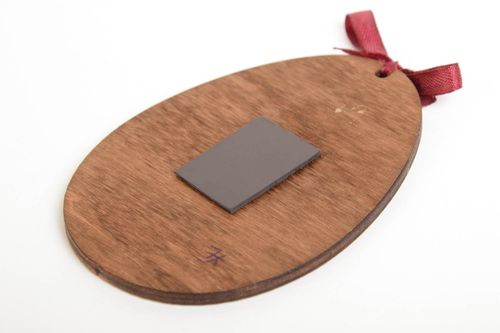 Handmade wooden fridge magnet kitchen decoration for Easter designer gift - MADEheart.com