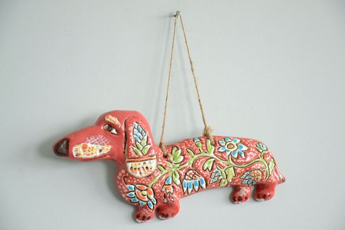 Ceramic interior pendant Dachshund - MADEheart.com